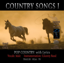 Country Songs I (Pop Country w Lyrics... Male Vocals)