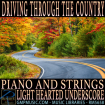 Driving Through The Country (Piano And Strings - Light Hearted - Underscore)