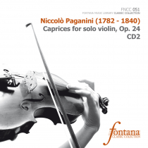 Caprices for solo violin, Op. 24 CD1